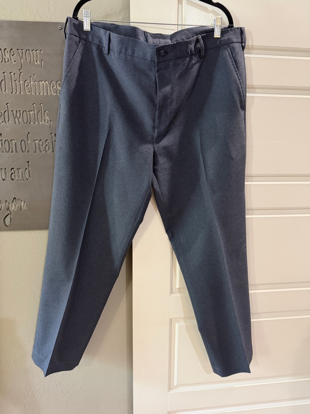 Van Heusen Dark Blue Men's Dress Trousers